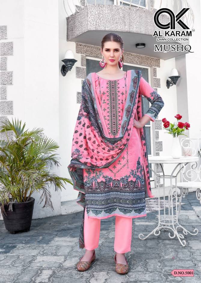 Mushq 5 By Al Karam Cotton Pakistani Dress Material Wholesale Price In Surat
